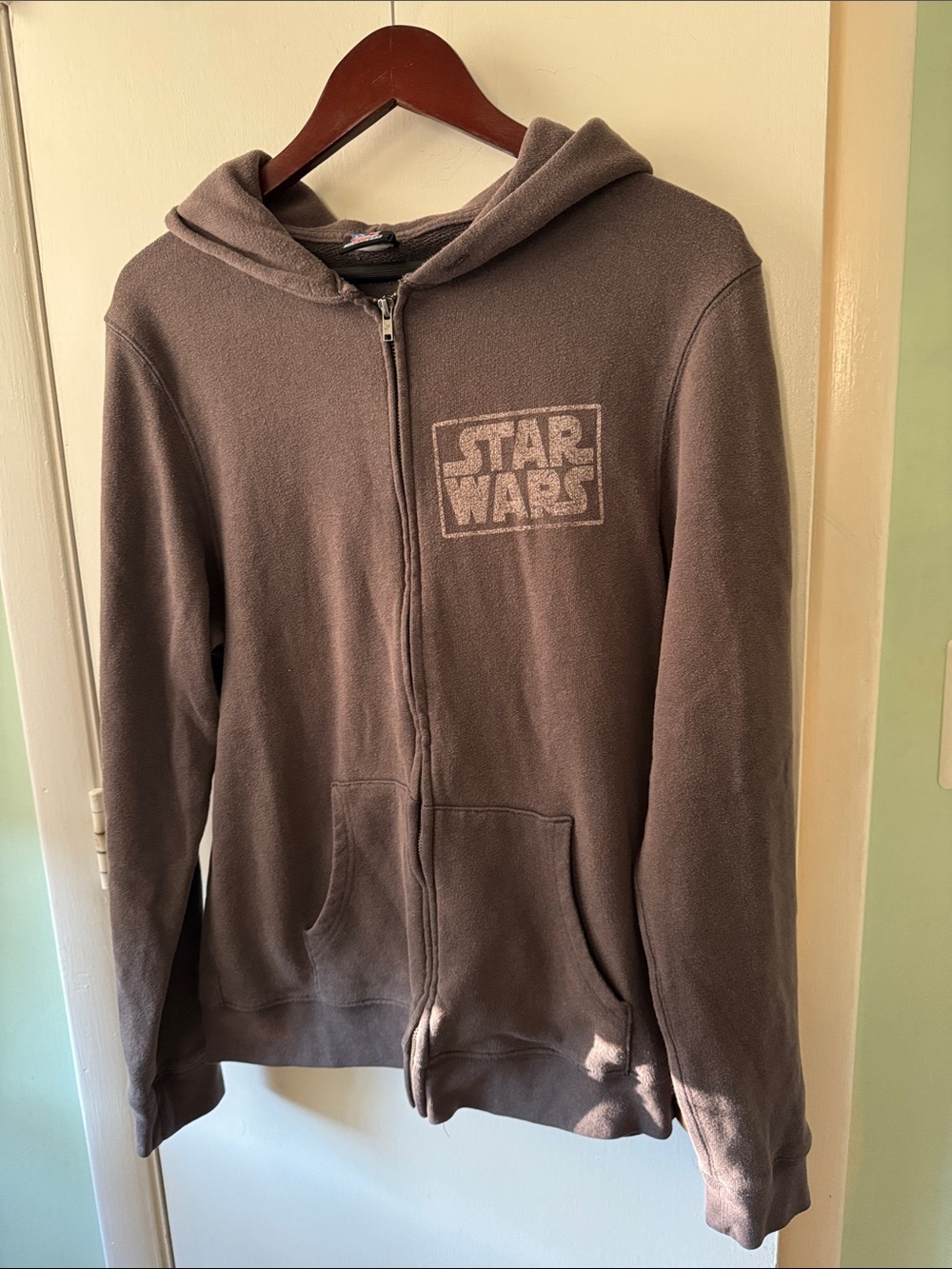 Junk Food Clothing Men's Warm Gray Star Wars Zip Hoodie